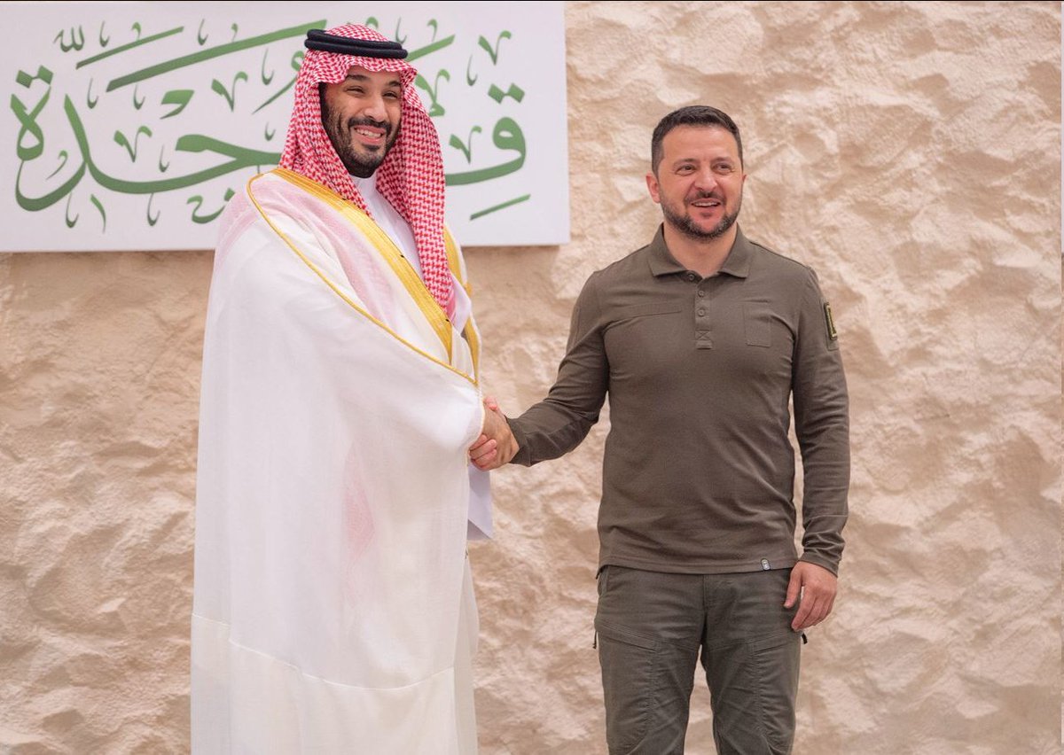 التقى الرئيس زيلينسكي في السعودية بقادة الدول العربية
