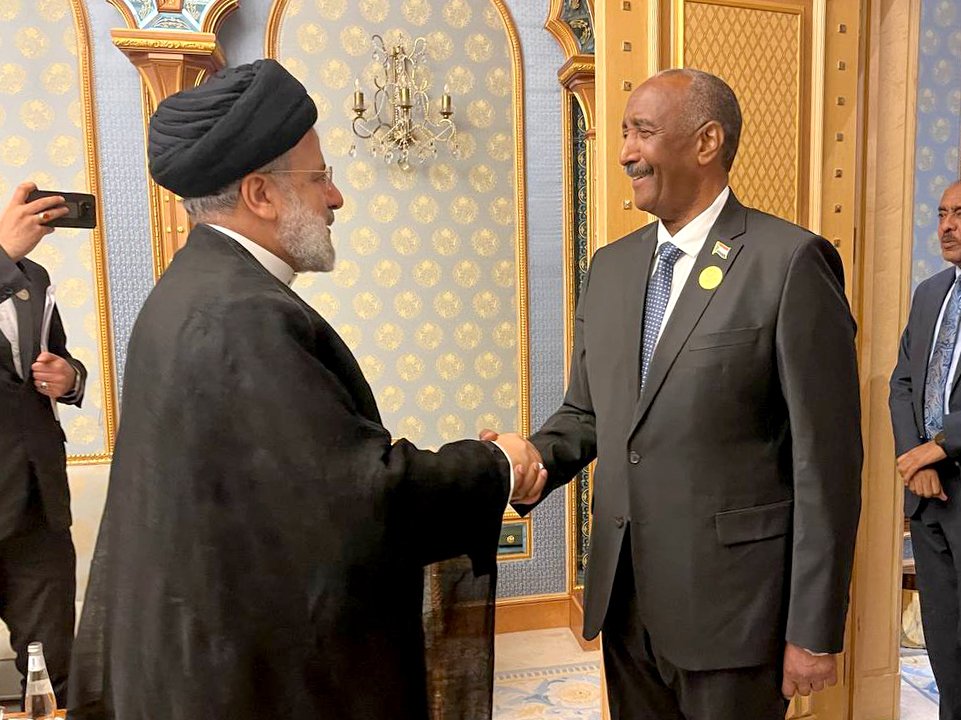 Iran president met his counterpart from Sudan today in Riyadh