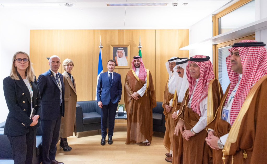 Saudi Crown Prince meets the French President on the sidelines of the GCC-European Summit