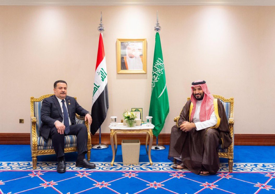 HRH Crown Prince Mohammed bin Salman met with the leaders of Iraq, Iran, Jordan and Syria - among others- on the sidelines of the Extraordinary Arab-Islamic Summit held in Doha, Qatar on Monday