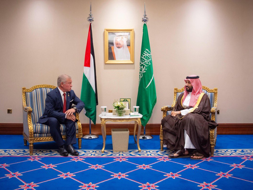 HRH Crown Prince Mohammed bin Salman met with the leaders of Iraq, Iran, Jordan and Syria - among others- on the sidelines of the Extraordinary Arab-Islamic Summit held in Doha, Qatar on Monday