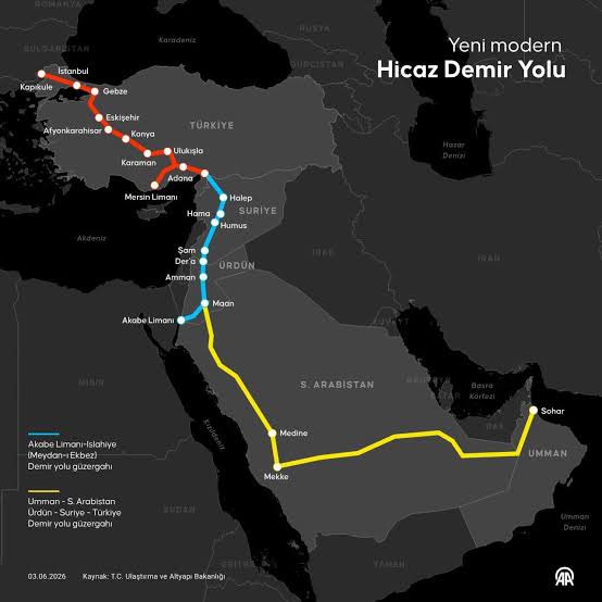 Die Türkei und Saudi-Arabien haben heute bei Treffen in Riad ein Abkommen über die Zusammenarbeit und Vernetzung im Eisenbahnsektor unterzeichnet. Das Abkommen ist eine Absichtserklärung, die auch Pläne zur Wiederbelebung der historischen Hedschasbahn umfassen könnte.