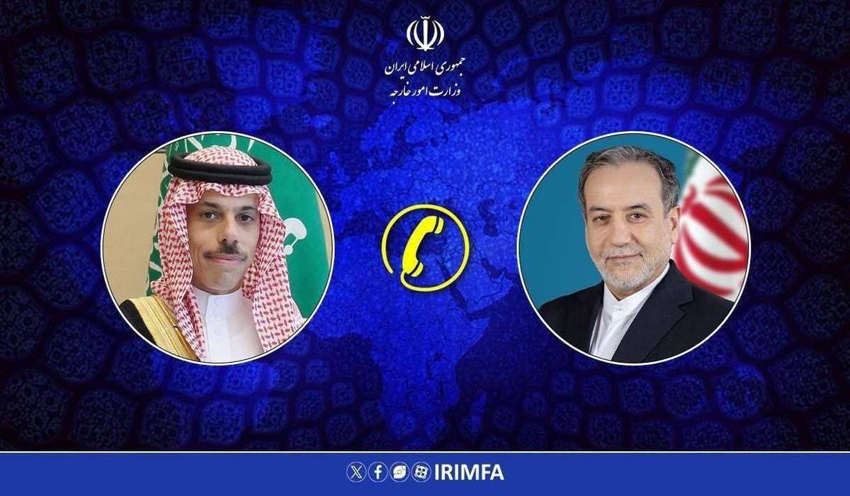 Iran FM spoke with SaudiArabia FM to discuss regional tensions. Araghchi said Iran is fully prepared to defend its sovereignty & warned that any participation or cooperation by regional states with US or Israeli aggression will meet a decisive & proportionate response from Iran